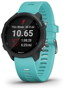 armin Forerunner 245 Music, GPS Running Smartwatch with Music and Advanced Dynamics, Aqua